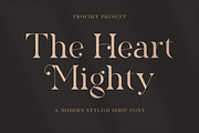 The Heart Mighty - Elegant Serif, a Serif Font by RockboyStd (Thumbnail 1 of 12)