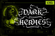 Dark Hermes Typeface, a Blackletter Font by alit design (Thumbnail 1 of 18)