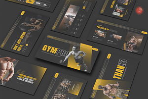 Gym Fitness Powerpoint, a Presentation Template by Pixslides