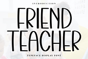 Friend Teacher, a Script Font by FreshTypeINK (Thumbnail 1 of 8)