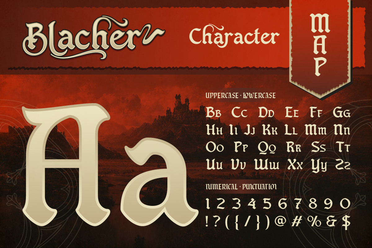 Blacher, a Blackletter Font by Burntilldead (Photo 2 of 11)