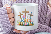 He Is Risen Cross Clipart, an Illustration by DreamCafeArt (Thumbnail 4 of 7)