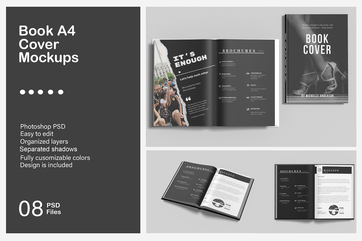 Book Mockup, a Print Template by mahhyud (Photo 1 of 9)