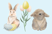 Happy Easter Clip Art Bundle, an Illustration by Lillias Faye (Thumbnail 11 of 12)