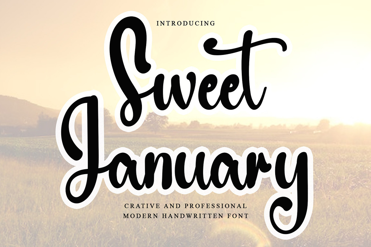 Sweet January, a Handwritten Font by FreshTypeINK (Photo 1 of 7)
