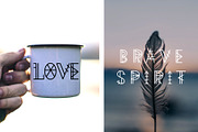 Native Geometric Font, a Script Font by Katrinelly (Thumbnail 5 of 8)