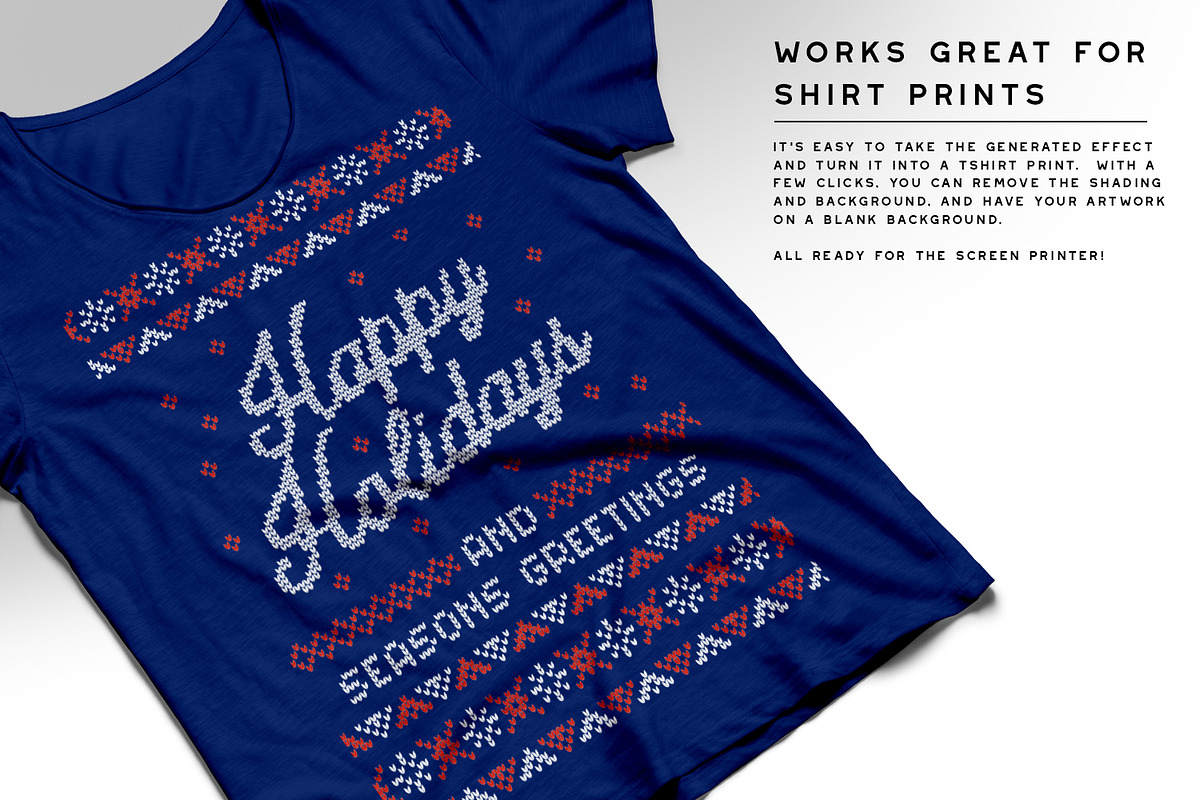 Christmas Sweater Effect Pro preview 4