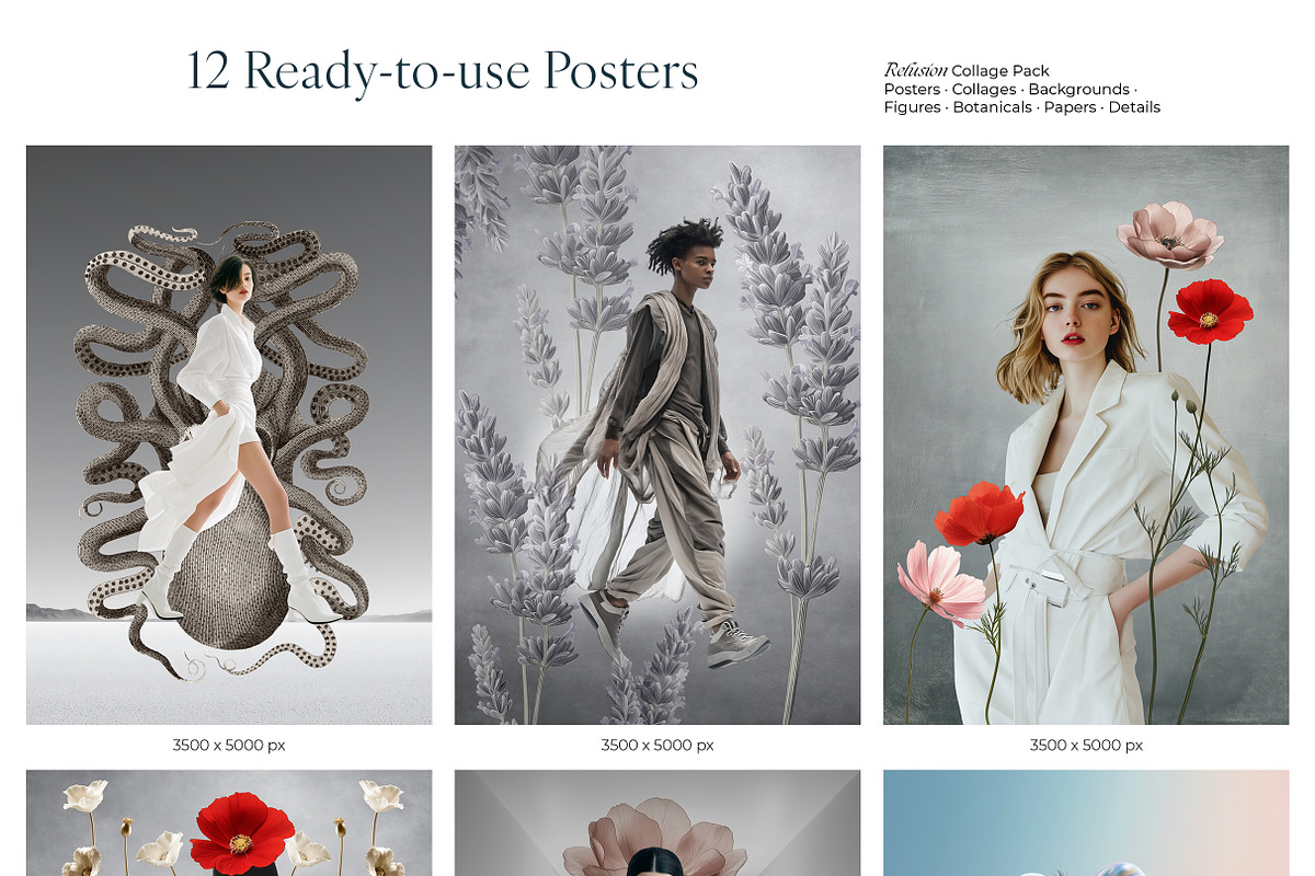 Relusion – Modern Collage Pack, a Graphic by R-studio (Photo 4 of 16)