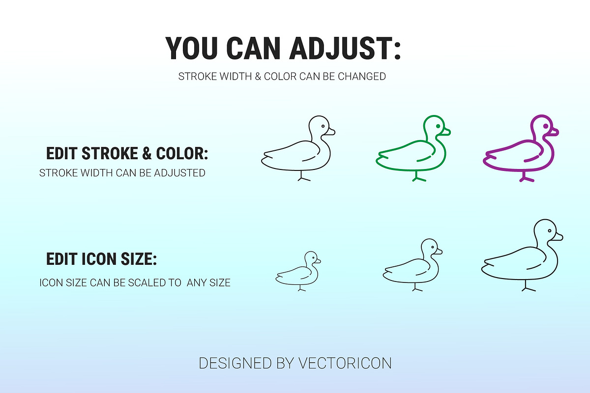 Meat, fish, and poultry icon set, an Outline Icon by Icons (Photo 3 of 3)