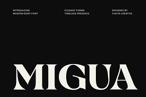 Migua – Timeless Serif, a Serif Font by Yukita Creative