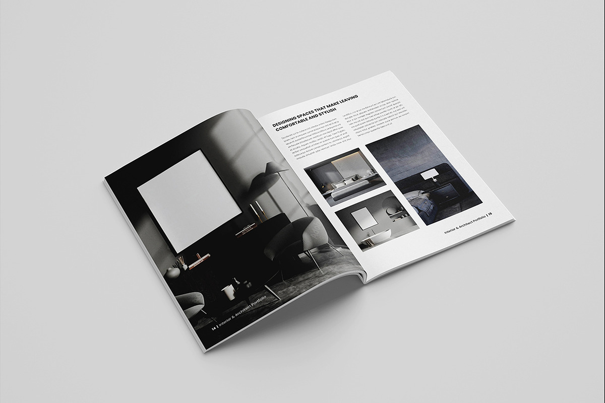 Interior Design Portfolio Template, a Brochure Template by Spark_Creative (Photo 9 of 15)