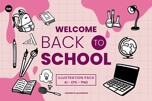 Hand Drawn Back to School Doodle, an Object Graphic by SLAB! Design