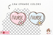 Valentine's Day Nurse SVG PNG, a Healthcare Illustration by Chonnieartwork (Thumbnail 2 of 3)
