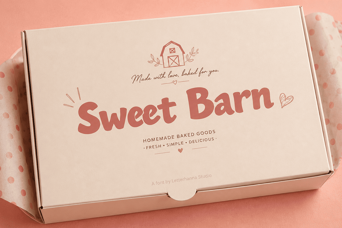 Bigfooz Font The Playful Chunky Font, a Sans Serif Font by Letterhanna Studio (Photo 7 of 9)