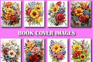 Flowers Coloring Book For Adults -V2