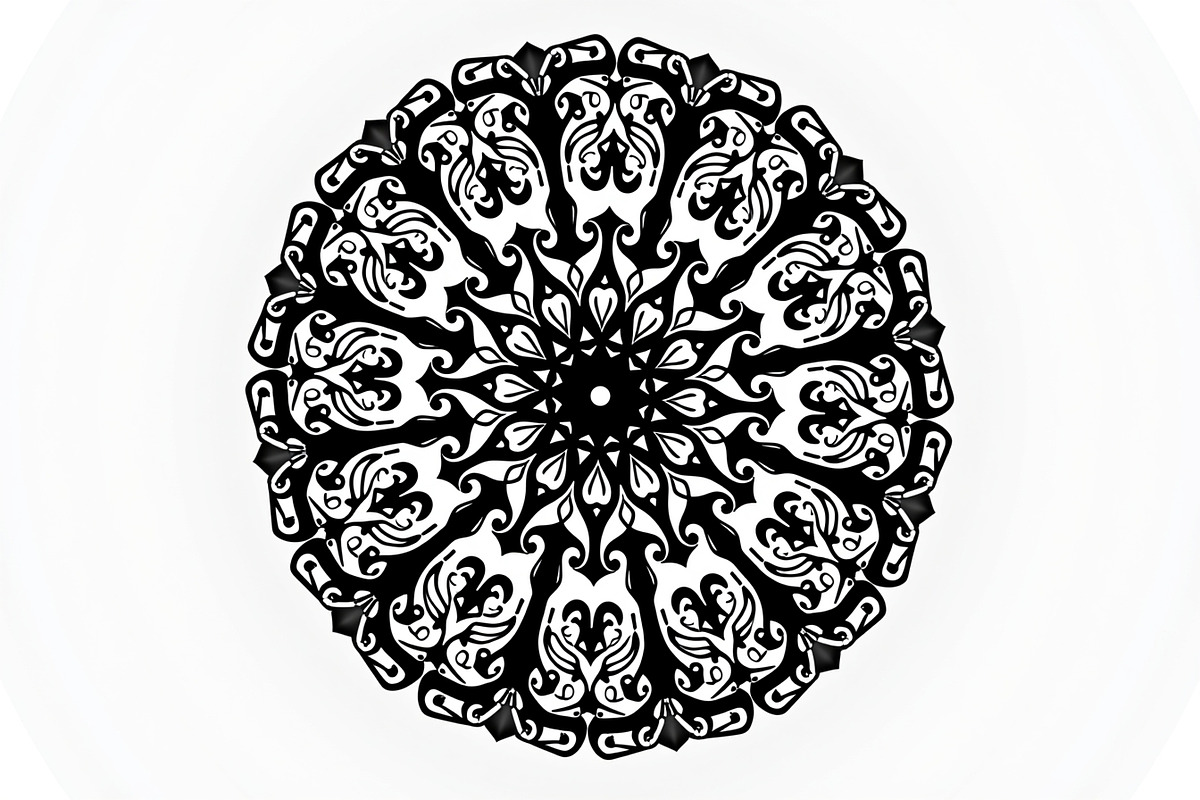 Floral Ornament Mandala, an Illustration by musafir_fashion (Photo 8 of 9)