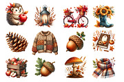 Watercolor Autumn Sublimation PNG, an Illustration by SinaCreation (Thumbnail 2 of 5)
