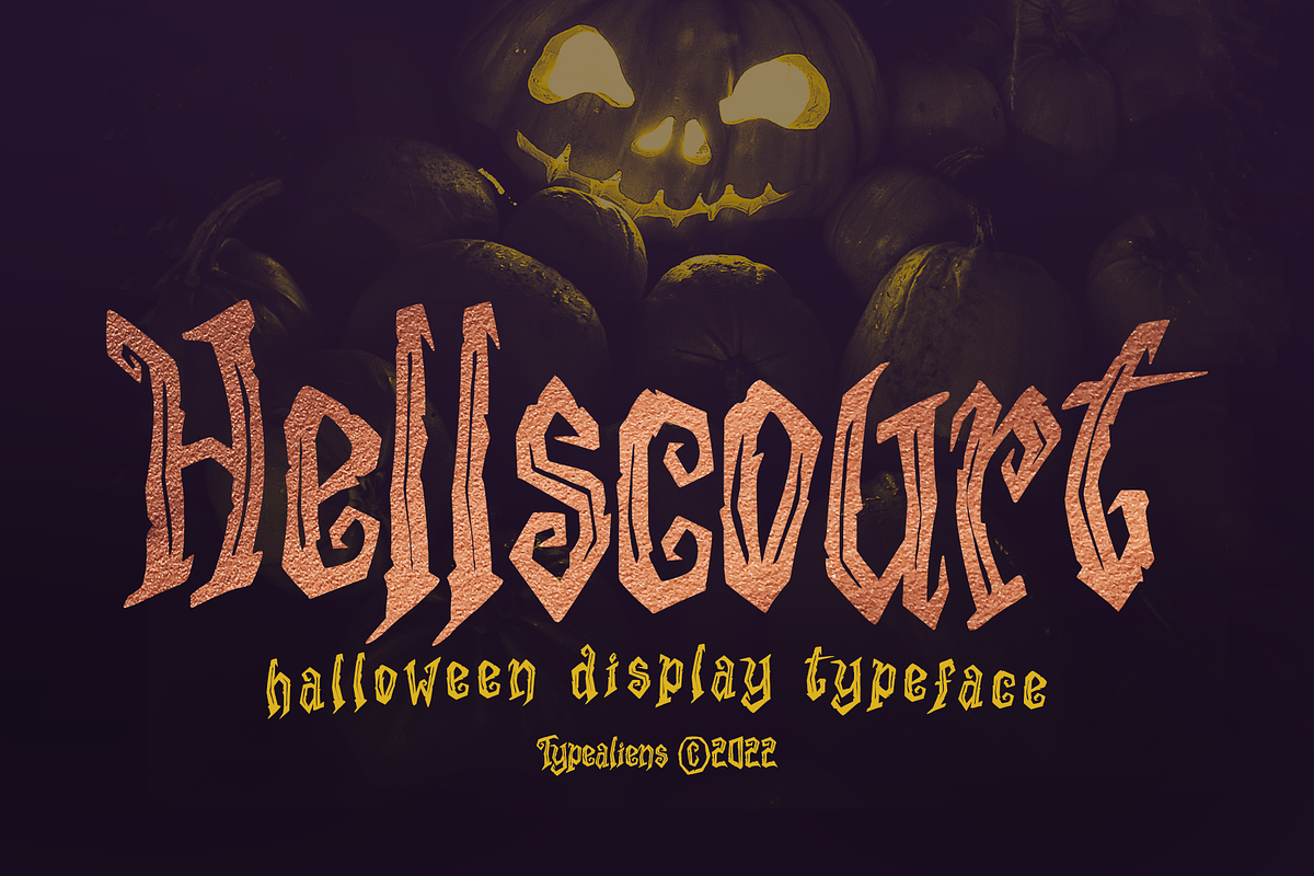 Hellscourt, a Font by ilhamtaro (Photo 1 of 10)