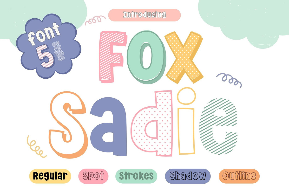 Fox Sadie 5 Fonts Style, a Handwritten Font by Fox7 By Rattana (Photo 1 of 11)