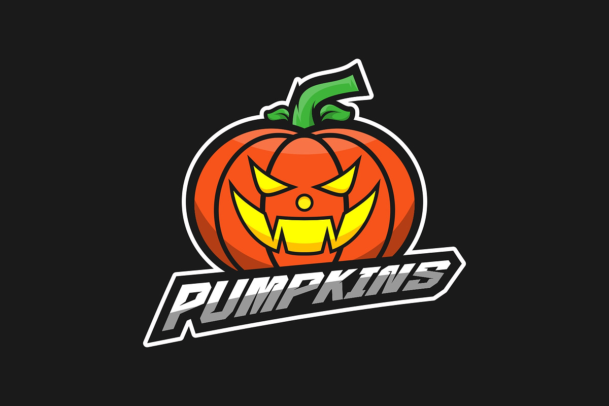 Pumpkins Mascot Sport Logo Vector, a Branding & Logo Template by Jhon.aburame