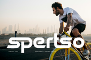 Spertso - Sports Font, a Sans Serif Font by Iqsiart Studio (Thumbnail 1 of 8)