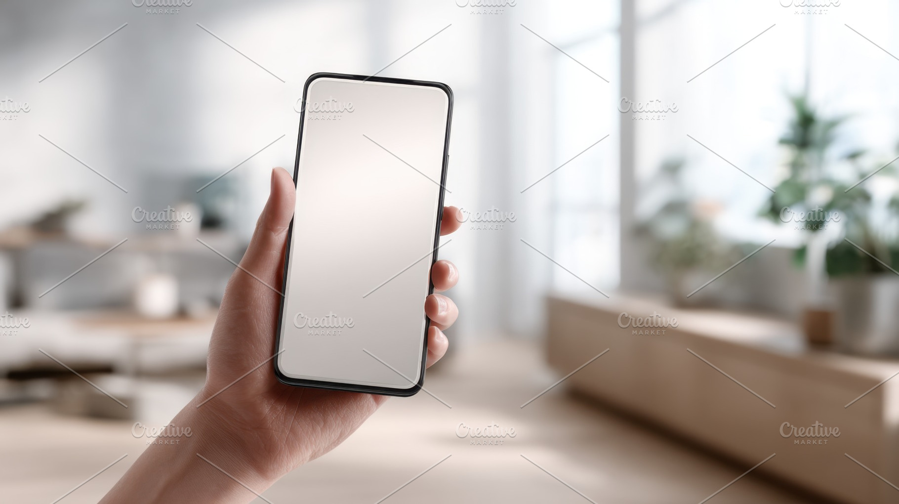 Hand with blank smartphone, a Photo by Beautiful things