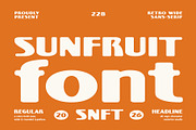 Sunfruit Font, a Sans Serif Font by Rasiorise Studio (Thumbnail 1 of 10)
