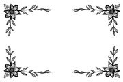 Elegant Floral Border Vector Set, an Illustration by Gfx_Store (Thumbnail 8 of 9)