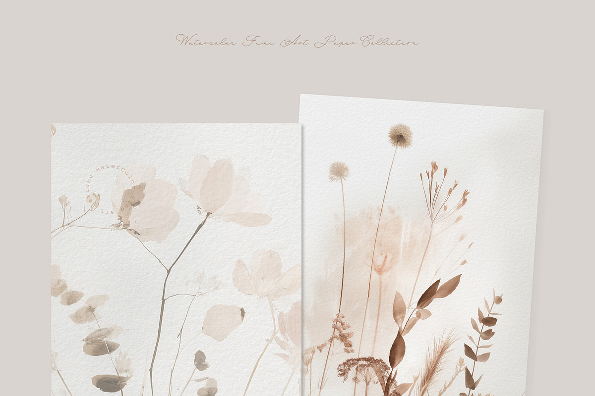 Muted Meadow Floral Backgrounds, a Background Graphic by Anna Sokol (Photo 6 of 6)