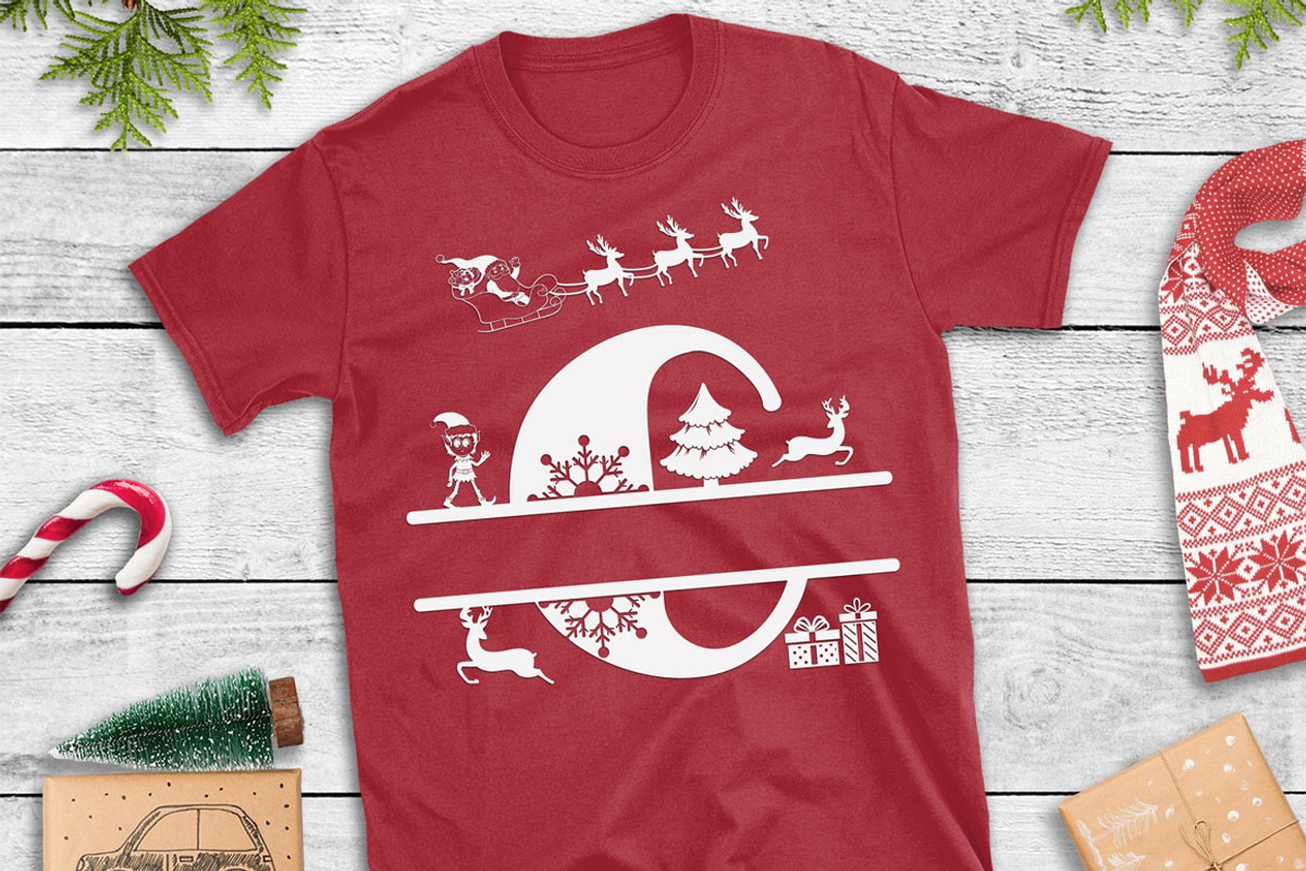 Christmas Monogram Font preview 3