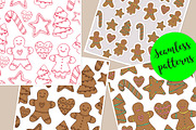 Vector Christmas gingerbread cookies, a Decorative Illustration by OKart.studio (Thumbnail 5 of 5)