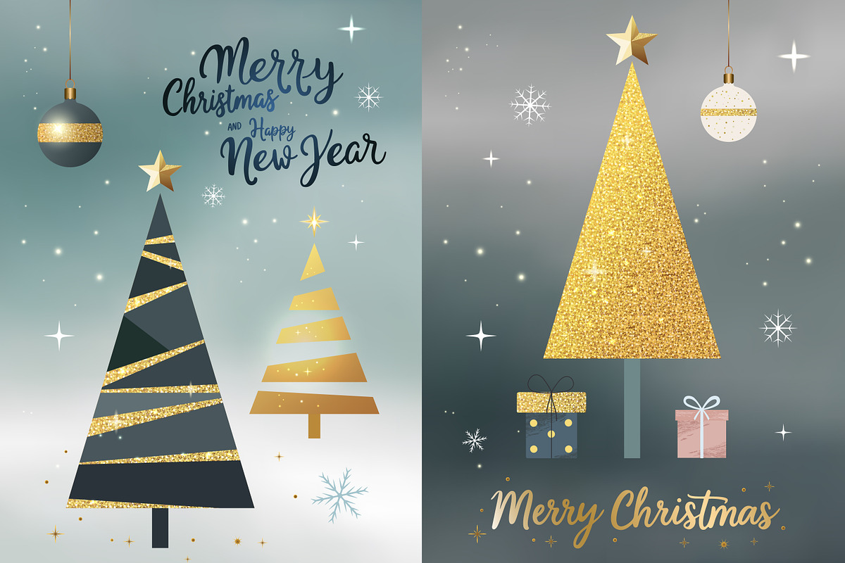 Christmas Cards. Holiday greetings, a Graphic by Hanna's ArtLab (Photo 2 of 5)