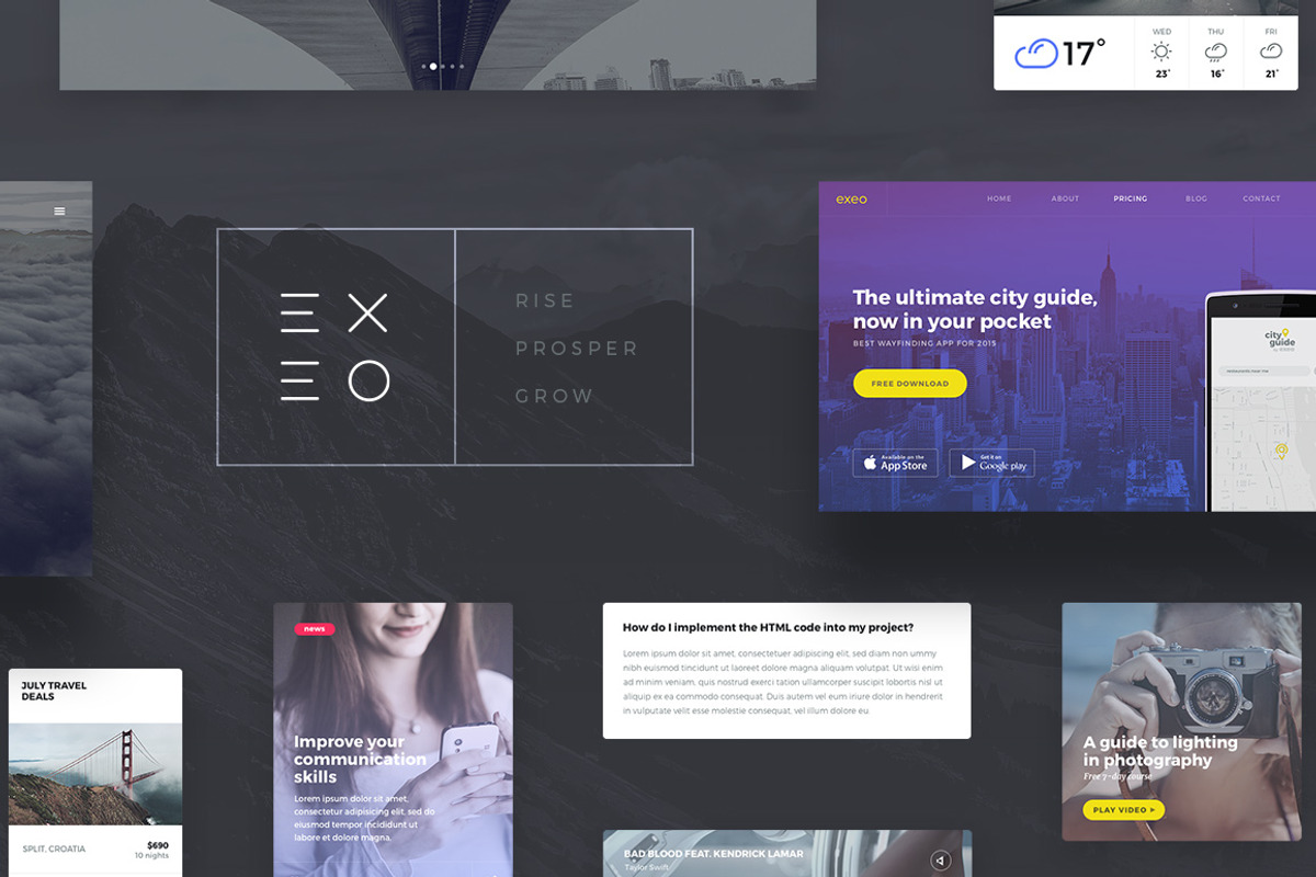 Exeo UI Kit, an UI Kit Template by erigon (Photo 1 of 4)