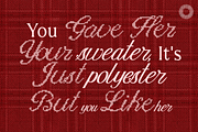 Heather knit - Stitch Font Bundle, a Script Font by Setara Langit CreativeStd (Thumbnail 8 of 14)