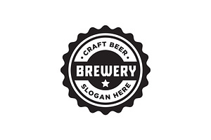Craft Beer Brewery Wine Bar Logo, a Branding & Logo Template by funpixel