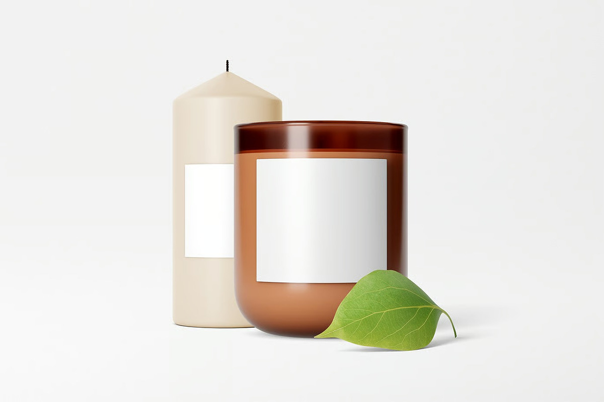 Glass Candle Mockup, a Product Mockup by zpackcreative (Photo 2 of 4)