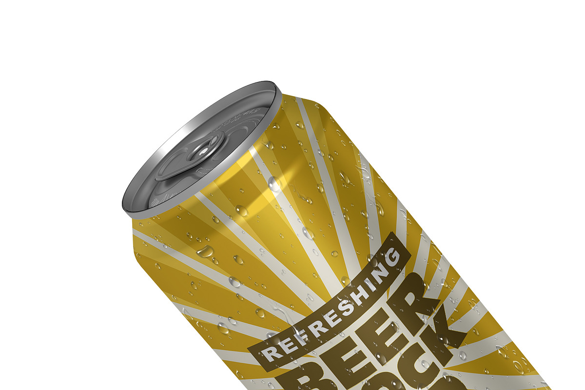 Beer Can Mockup, a Product Mockup by mockupbuys (Photo 5 of 9)