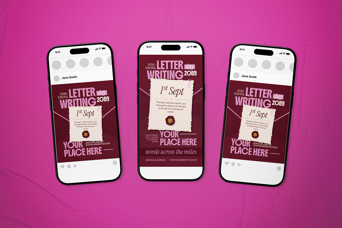 International Letter Writing Flyer, a Flyer Template by The Good Store (Photo 2 of 2)