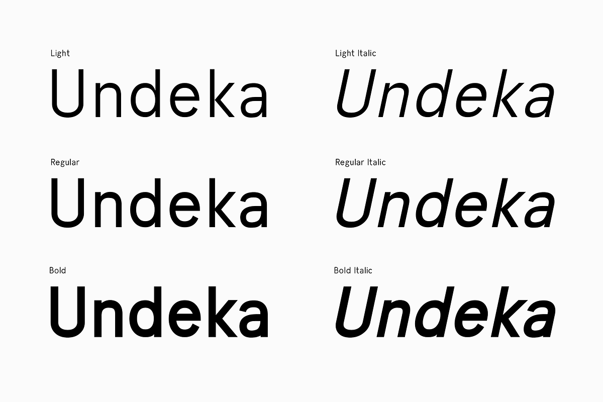 Undeka San Serif Font preview 3