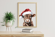 Christmas Highland Cow Clipart Bundl, an Illustration by Libby Wishes (Thumbnail 5 of 7)