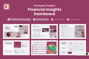 Equora -Financial Insights Dashboard, a Presentation Template by SLAB! Design