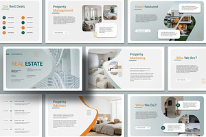 Real Estate Presentation Template, a Presentation Template by Fit-tee