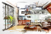 Marker Sketch Photoshop Action, an Action Add-On by GorynArt (Thumbnail 14 of 20)