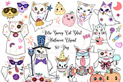 Retro Groovy Cat Ghost, Halloween, a Seasonal Illustration by Sense Library (Thumbnail 1 of 9)