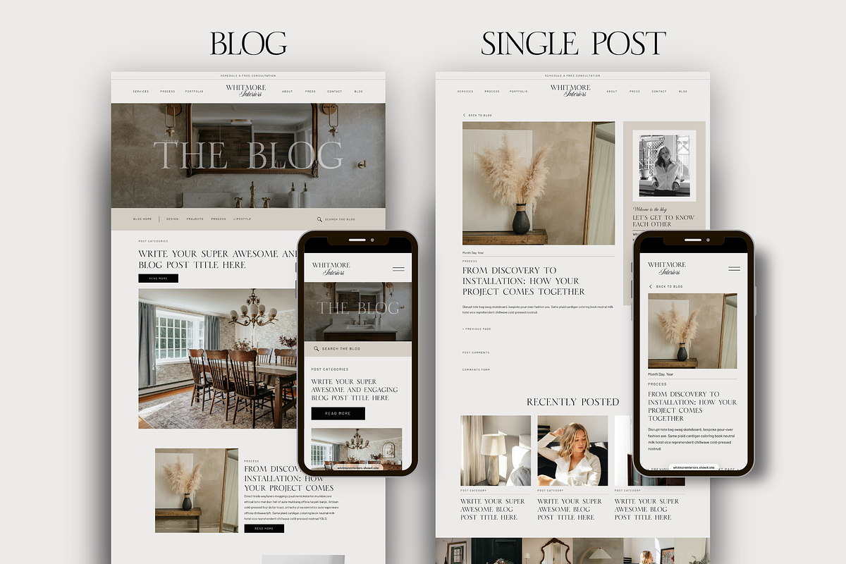 Interior Designer Website Template