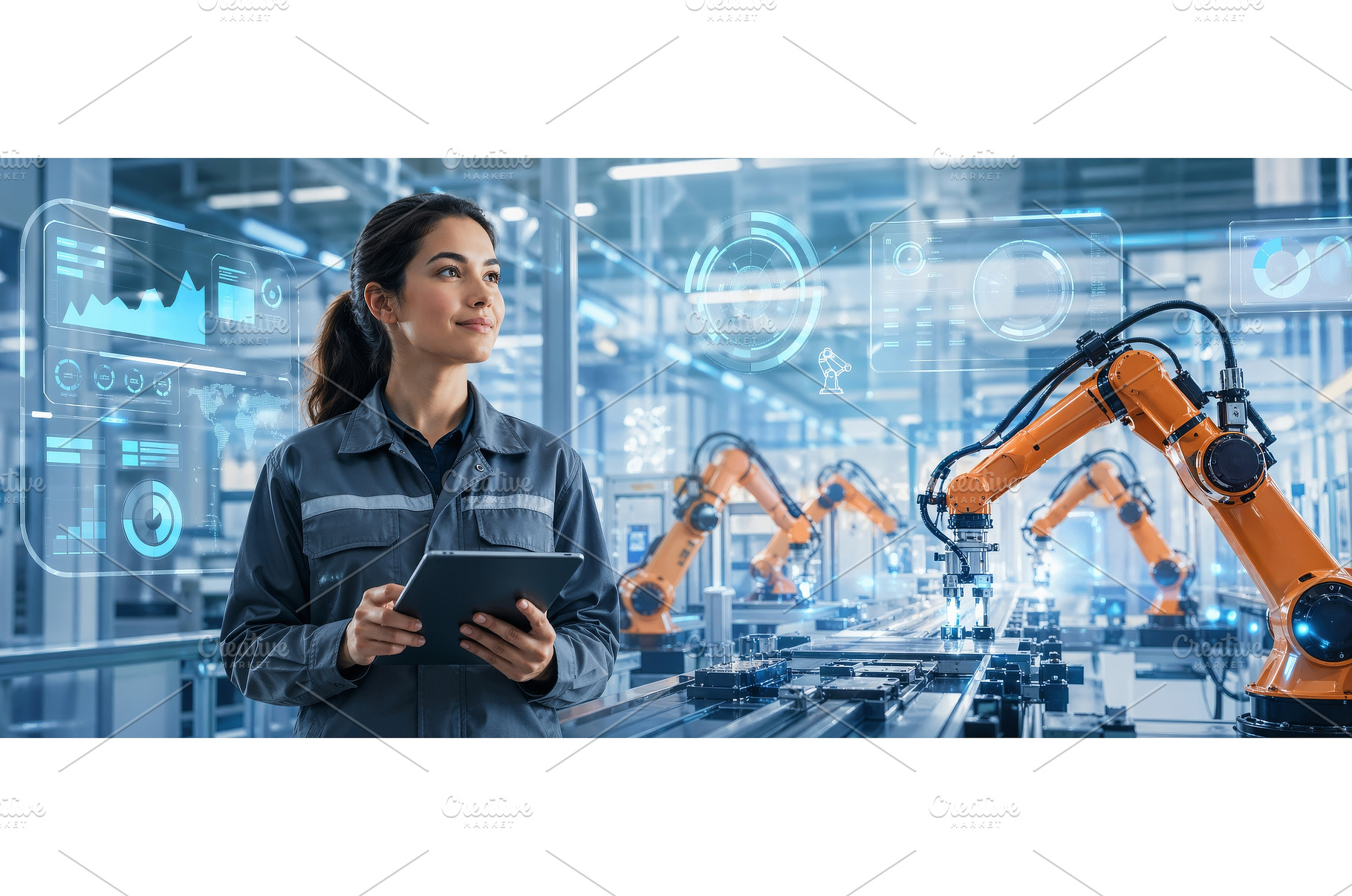 Female industrial engineer, a Technology Photo by ZinetroN