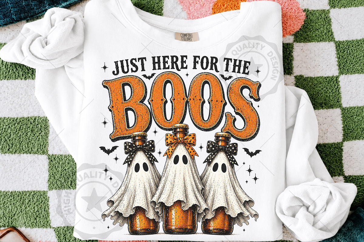 Just Here for the Boos Halloween PNG, a Seasonal Illustration by OK Design (Photo 1 of 5)
