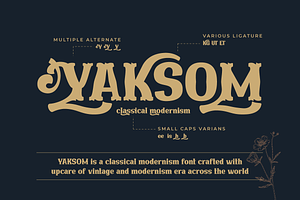 YAKSOM Serif Classic Modernism