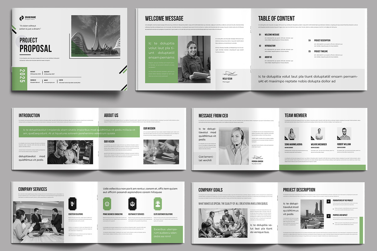 Project Proposal Landscape Layout | Creative Market