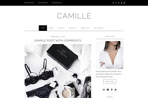 Feminine WordPress Theme | Camille, a WordPress Template by Hello Chic Designs